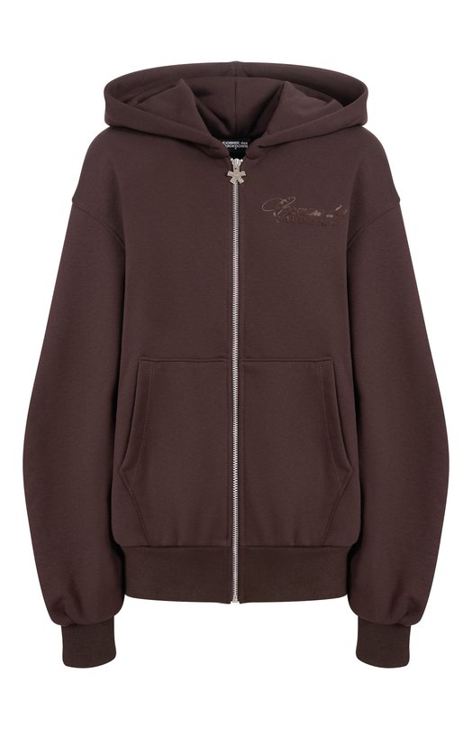Хлопковая толстовка Comme des Fuckdown CFABW01393 Коричневый CFABW01393