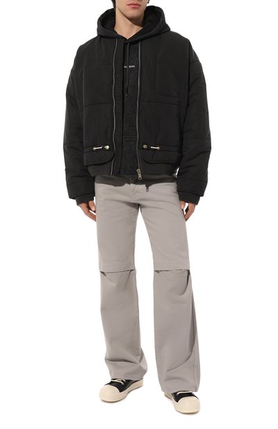 Кожаные кеды RICK OWENS, арт. RU01C4891/LP0, фото 2