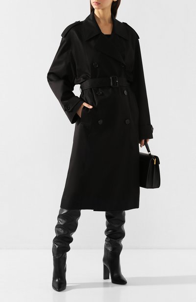 Хлопковый тренч SAINT LAURENT, арт. 613224/Y3A99, фото 2
