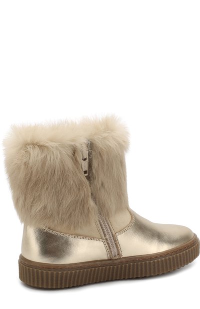 Кожаные сапоги со стразами и меховой отделкой MISSOURI, арт. 4223A/27-30, фото 3