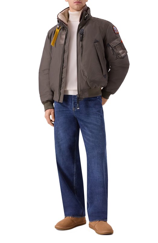 Пуховый бомбер Parajumpers 25WMPMJKMA26 Коричневый  25WMPMJKMA26 Фото 2