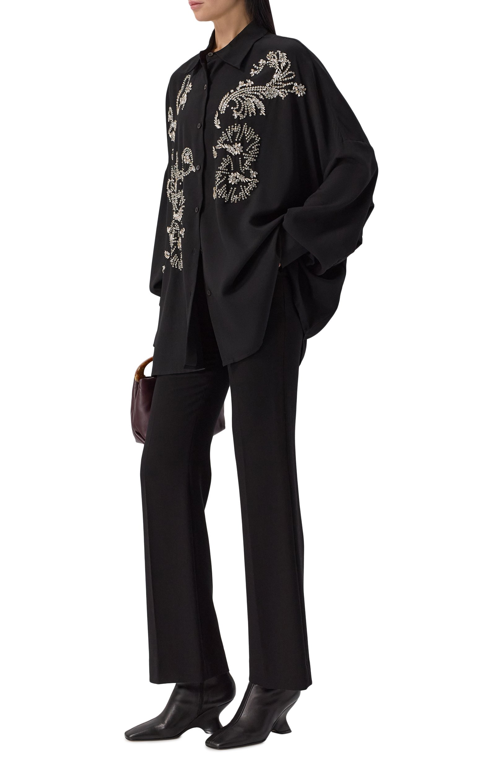 Кожаные ботильоны DRIES VAN NOTEN, арт. 262-131722/0140, фото 3