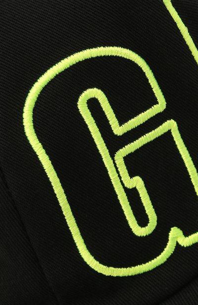 Хлопковая бейсболка MSGM KIDS черного цвета по цене 4995 руб., арт. MS027510, фото 3 Хлопковая бейсболка MSGM KIDS, арт. MS027510, фото 3