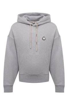 Женский хлопковое худи moncler genius x palm angels MONCLER GENIUS серого цвета, арт. 8G000-10-M2513 | Фото 1 (Рукава: Длинные; Материал внешний: Хлопок; Материал сплава: Проставлено; Драгоценные камни: Проставлено; Длина (для топов): Стандартные; Женское Кросс-КТ: Худи-одежда; Стили: Спорт-шик)