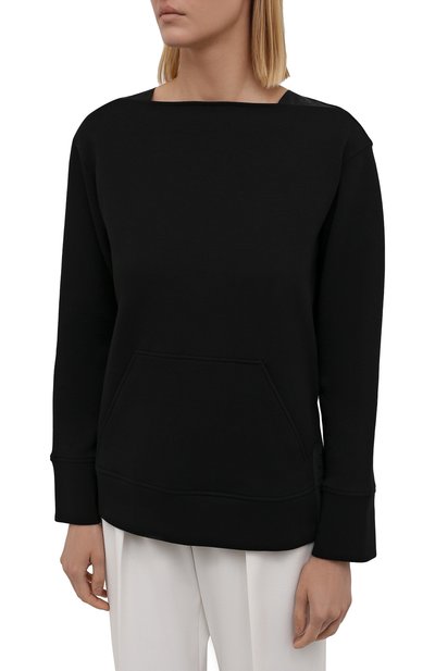 Хлопковый пуловер EMPORIO ARMANI черного цвета по цене 33600 руб., арт. 6K2M6P/1JHSZ, фото 3 Хлопковый пуловер EMPORIO ARMANI, арт. 6K2M6P/1JHSZ, фото 3