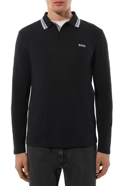 Хлопковое поло BOSS GREEN, арт. 50506191, фото 3