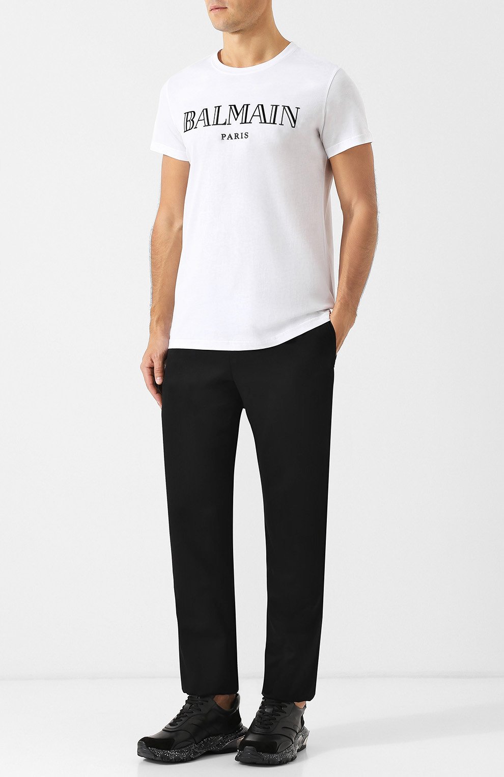 Хлопковая футболка с принтом BALMAIN, арт. W8H/8601/I259, фото 2