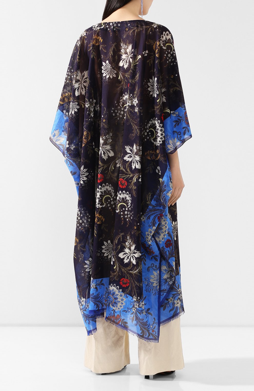 Хлопковая туника DRIES VAN NOTEN темно-синего цвета по цене 48950 руб., арт. 201-10731-9016, фото 4 Хлопковая туника DRIES VAN NOTEN, арт. 201-10731-9016, фото 4