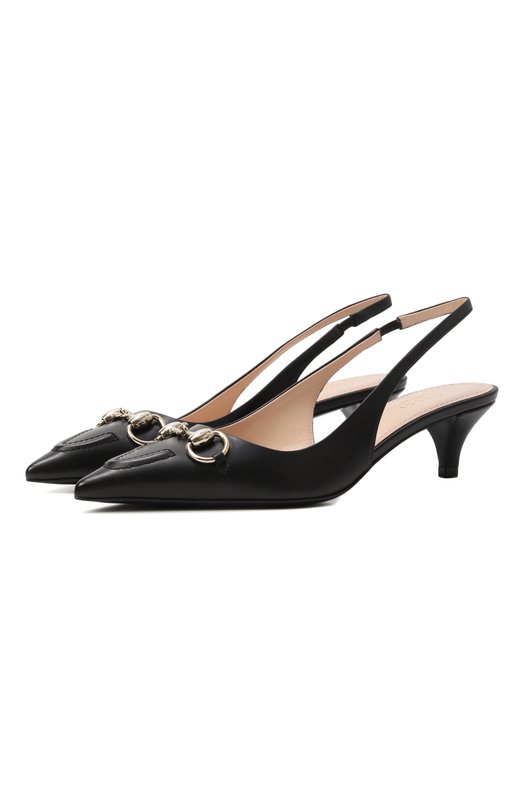 Кожаные туфли Horsebit Gucci 782407/DMBT0 Чёрный 782407/DMBT0