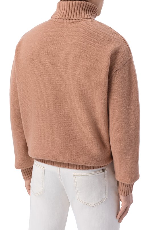 Шерстяной свитер Sporty and Rich WS08265302BE02 Бежевый  WS08265302BE02 Фото 4