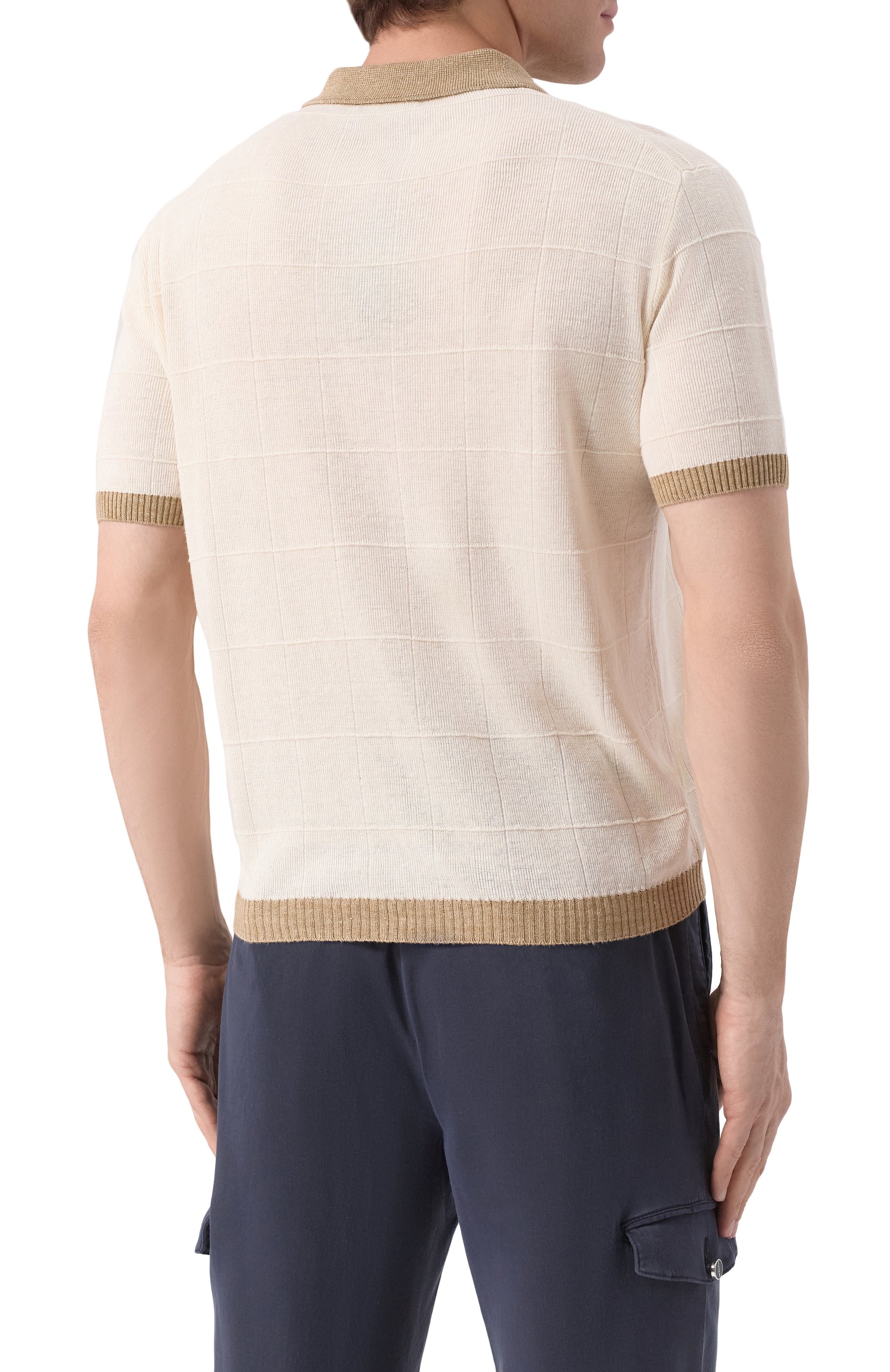 Поло изо льна и шелка CANALI, арт. C1084/MK02269, фото 4