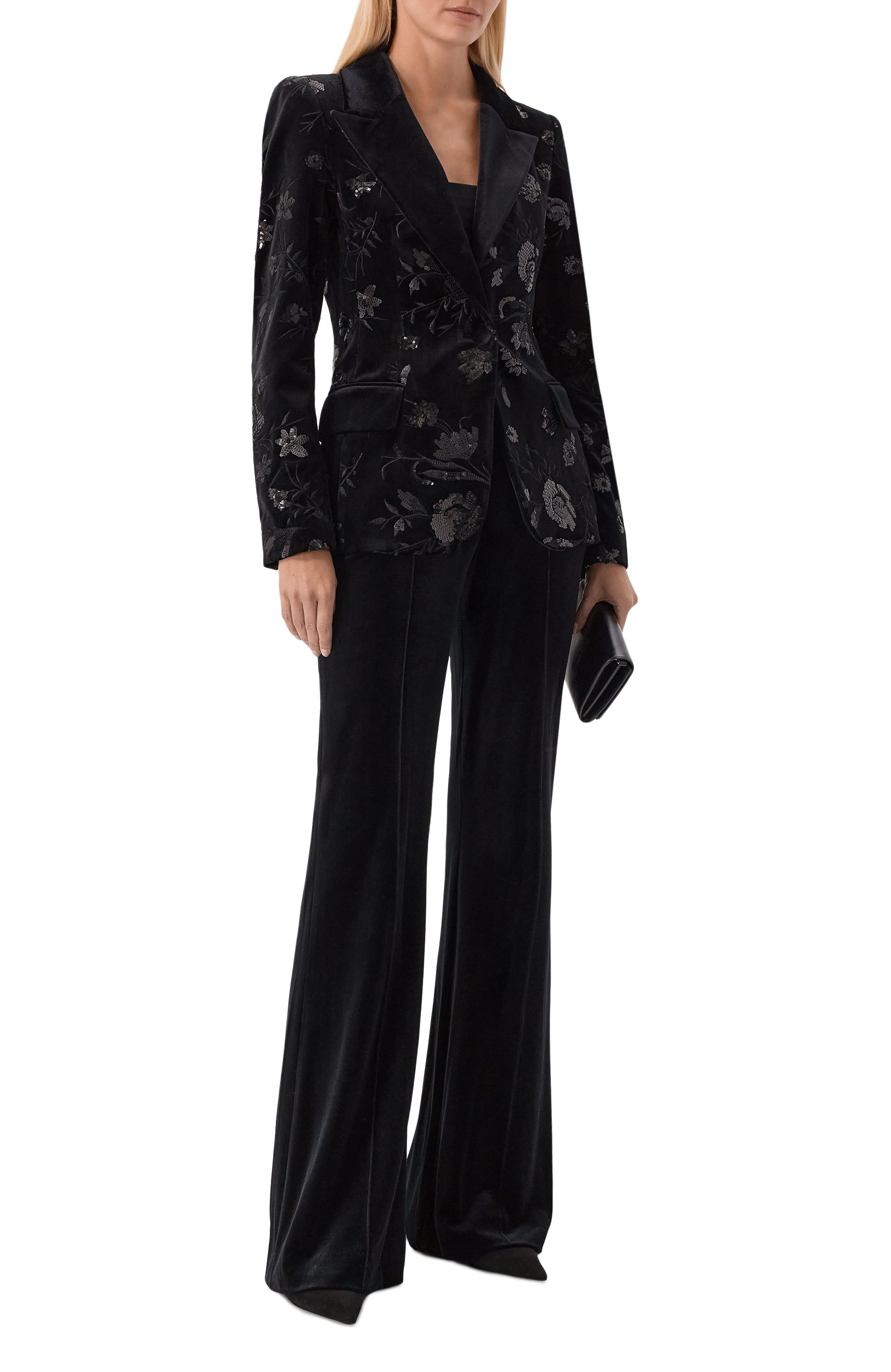 Бархатные брюки ELIE SAAB, арт. P0005NP26/VLE02, фото 2
