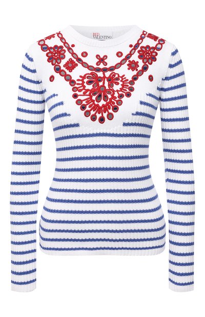 Женский хлопковый пуловер REDVALENTINO, арт. VR0KC08F/5U4