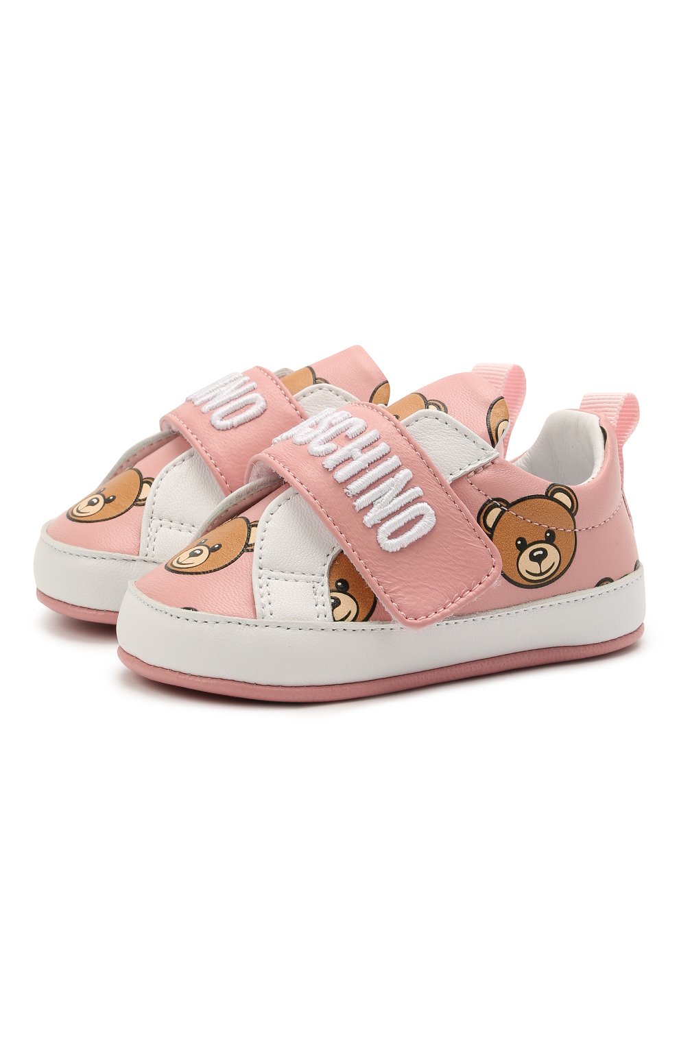 Кожаные кеды MOSCHINO, арт. 68712/GL0V./GL0VE/GL0VE/GL0VE/15-21, фото 1