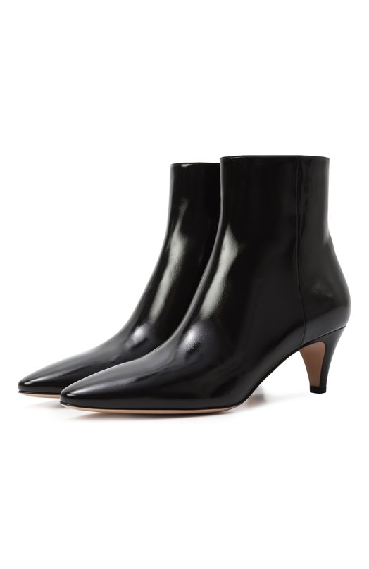 Кожаные ботильоны Gianvito Rossi G72976.55RIC.NUINER0 Чёрный G72976.55RIC.NUINER0