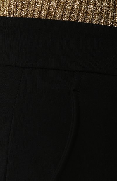 Однотонные расклешенные брюки со стрелками GUCCI черного цвета по цене 79950 руб., арт. 501504/X7B26, фото 5 Однотонные расклешенные брюки со стрелками GUCCI, арт. 501504/X7B26, фото 5