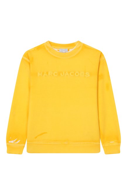Мужского хлопковый свитшот MARC JACOBS (THE) желтого цвета, арт. W60435 | Фото 1 (Нос: Не проставлено; Региональные ограничения белый список (Axapta Mercury): Не проставлено)