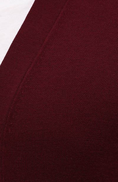 Шерстяной кардиган IL BORGO CASHMERE бордового цвета по цене 72050 руб., арт. 54-1210G0, фото 5 Шерстяной кардиган IL BORGO CASHMERE, арт. 54-1210G0, фото 5