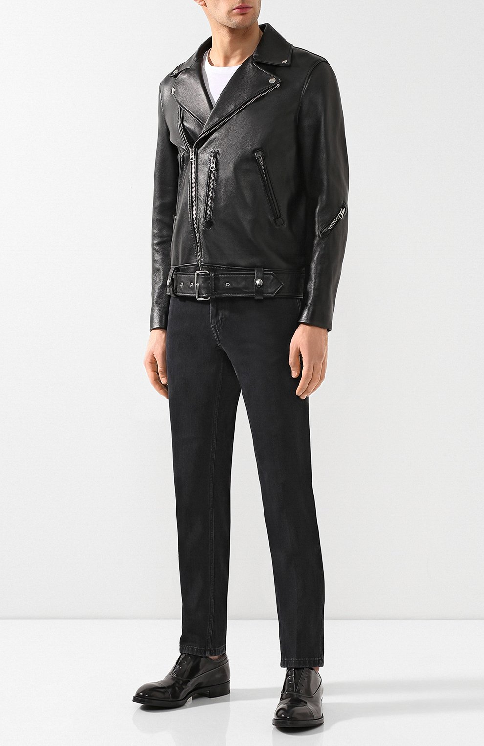 Кожаная косуха ACNE STUDIOS, арт. B70008, фото 2