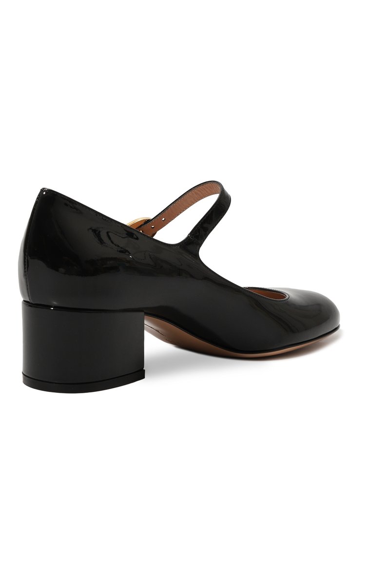 Женские лакированные туфли mary ribbon 45 GIANVITO ROSSI черного цвета, арт. G22101.45RIC.VERNER0 | Фото 5 (Материал внутренний: Натуральная кожа; Подошва: Плоская; Каблук высота: Низкий; Каблук тип: Устойчивый; Материал внешний: Натуральная кожа; Автоматизация состава: Проставлено; Автоматизация ТО: Проставлено)