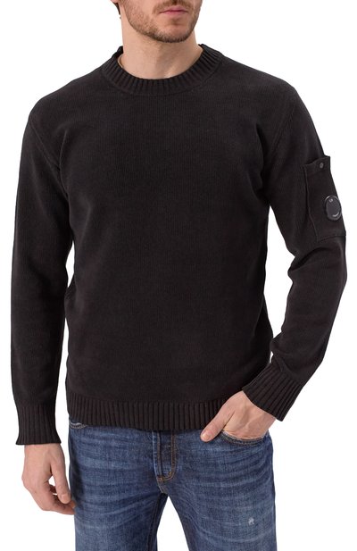 Хлопковый свитер C.P. COMPANY, арт. 18CMKN068A005687G, фото 3