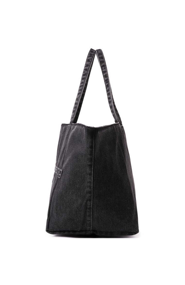 Женская сумка-тоут punch medium ALEXANDER WANG темно-серого цвета, арт. 20125T30T | Фото 4 (Материал сплава: Проставлено; Драгоценные камни: Проставлено; Размер: medium; Материал: Текстиль)