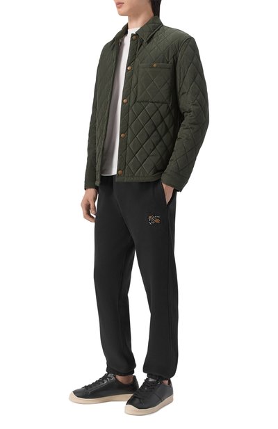 Хлопковые джоггеры BURBERRY, арт. 8130513, фото 2