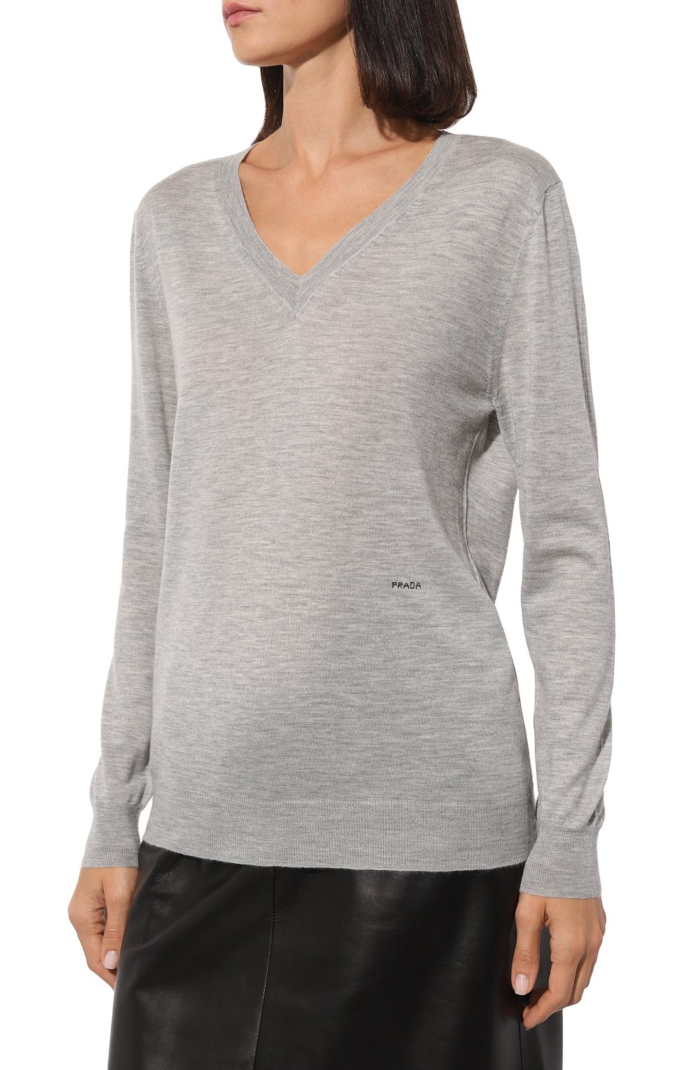 Кашемировый пуловер PRADA, арт. P24I1I-1N2W-F0031-212, фото 3