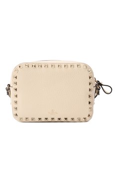 Женская сумка rockstud VALENTINO кремового цвета, арт. 5W2B0809/VSF | Фото 6 (Материал сплава: Проставлено; Материал: Натуральная кожа; Размер: mini; Драгоценные камни: Проставлено; Ремень/цепочка: На ремешке)