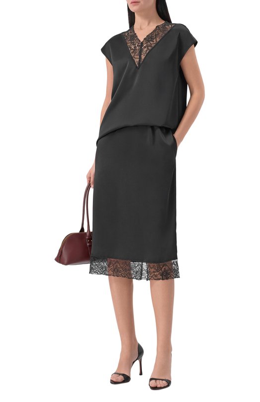 Юбка Weekend Max Mara WKDDI0RAMA Чёрный  WKDDI0RAMA Фото 2