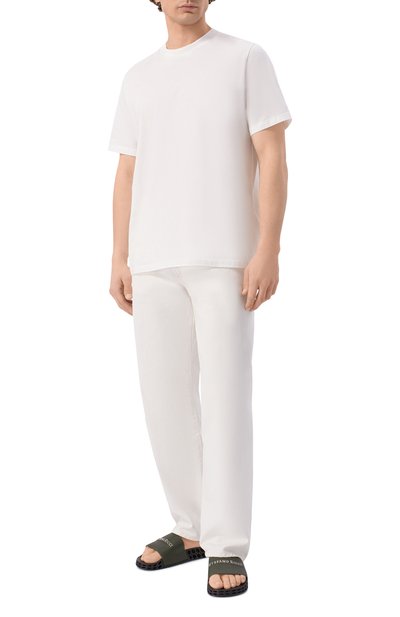 Кожаные шлепанцы STEFANO RICCI, арт. UT50_G777/WY, фото 2