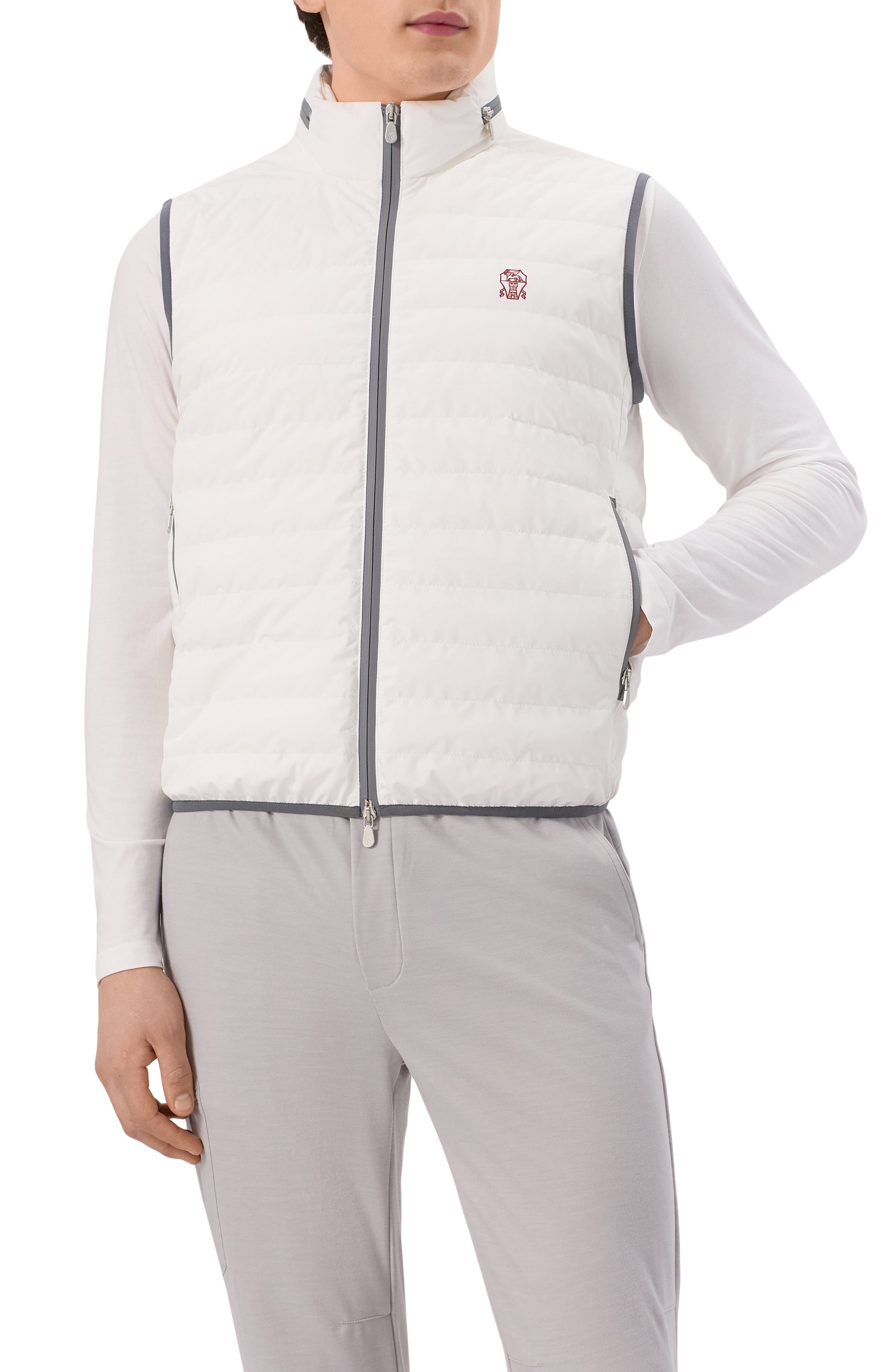 Пуховый жилет BRUNELLO CUCINELLI, арт. MM49A7460G, фото 3