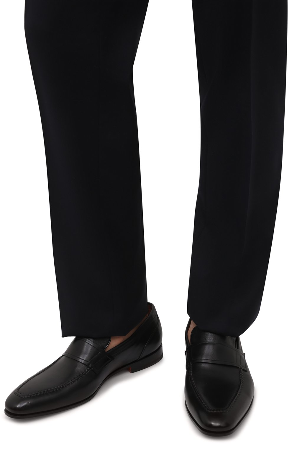 Кожаные лоферы SANTONI, арт. MCLG16451SA3BUSHN01, фото 3