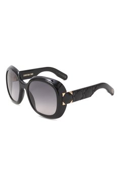 Женские солнцезащитные очки DIOR EYEWEAR черного цвета, арт. LADY 95.22 R2I 10A1 | Фото 1 (Тип очков: С/з; Нос: Не проставлено; Региональные ограничения белый список (Axapta Mercury): Не проставлено; Материал: Пластик; Очки форма: Круглые; Оптика Гендер: оптика-женское)