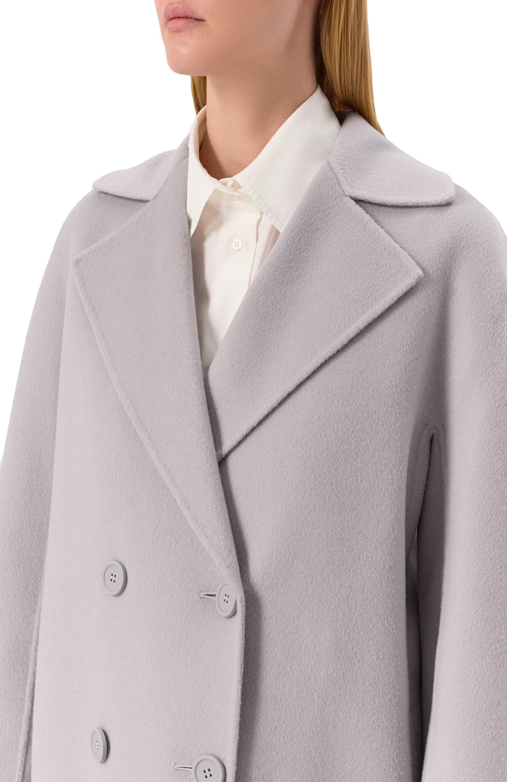 Пальто из кашемира и шерсти MAX MARA STUDIO, арт. LICENZA, фото 5