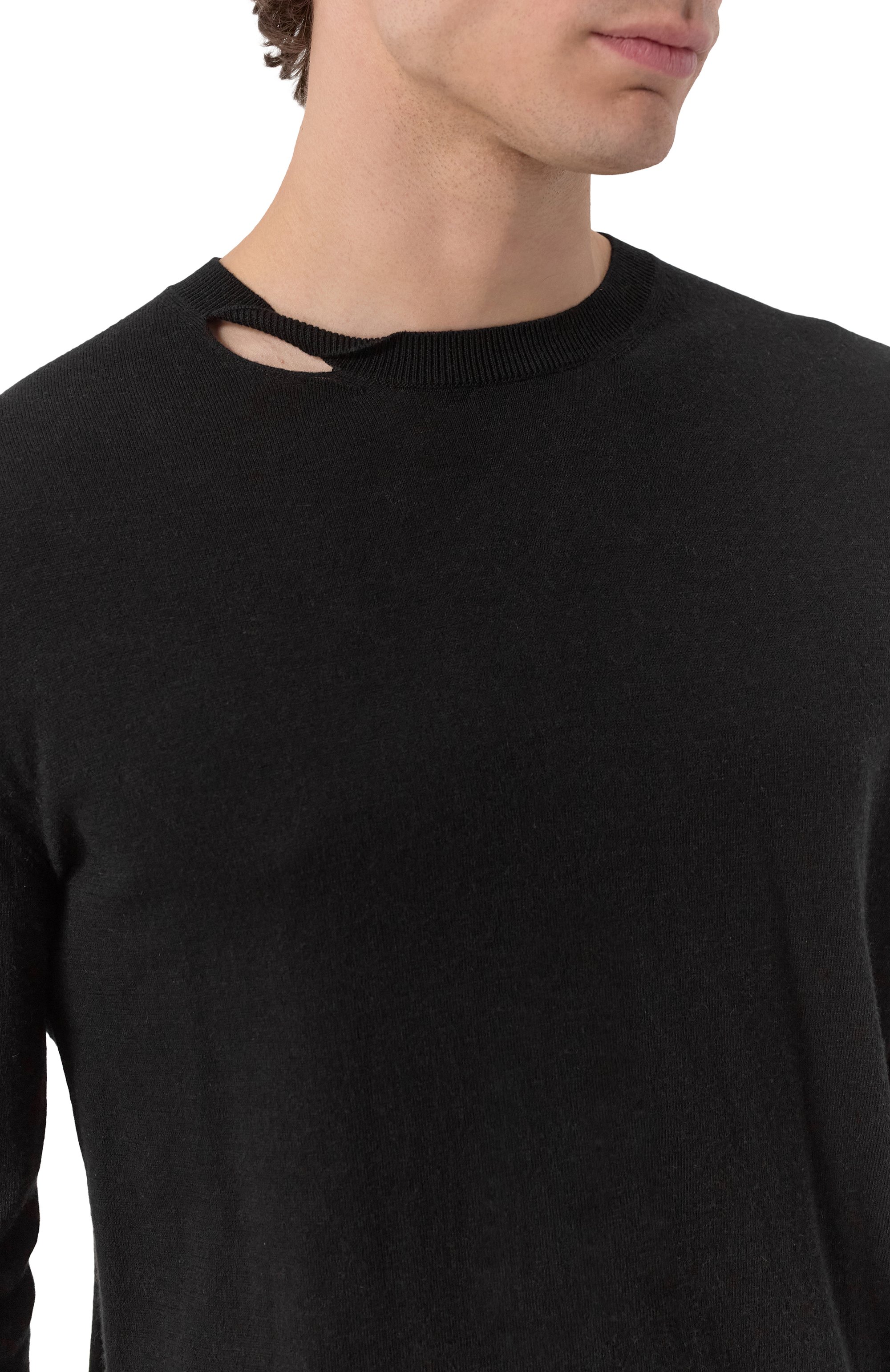 Джемпер из хлопка и кашемира ANN DEMEULEMEESTER, арт. B0012481/KN054, фото 5