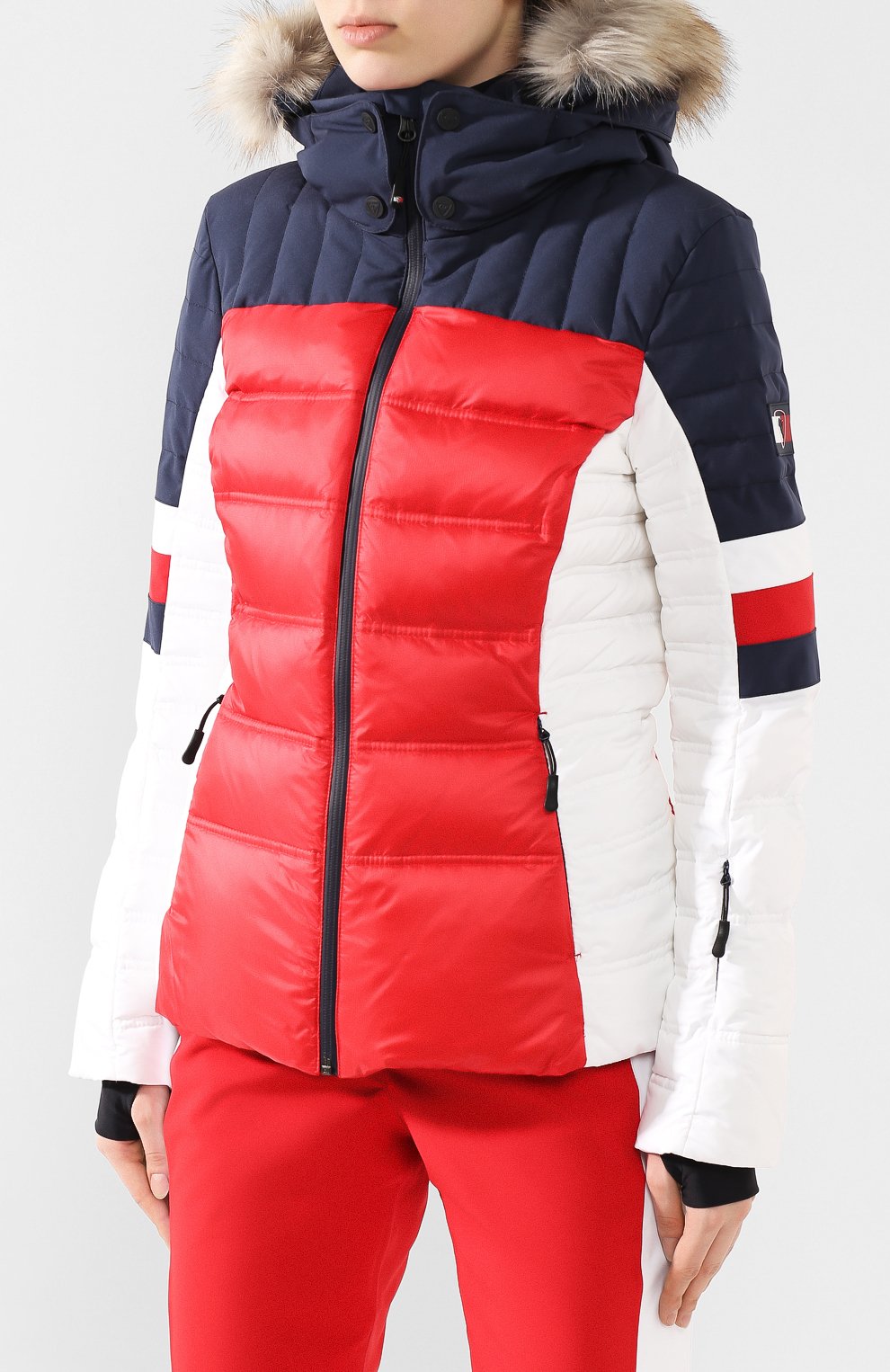 Пуховик rossignol TOMMY HILFIGER разноцветного цвета по цене 66990 руб., арт. WW0WW26369, фото 3 Пуховик rossignol TOMMY HILFIGER, арт. WW0WW26369, фото 3