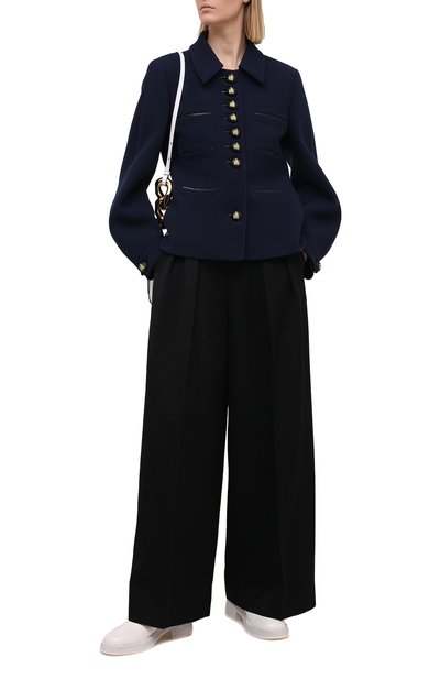 Шерстяной жакет LANVIN темно-синего цвета по цене 211500 руб., арт. RW-JA712K-4793-P21, фото 2 Шерстяной жакет LANVIN, арт. RW-JA712K-4793-P21, фото 2