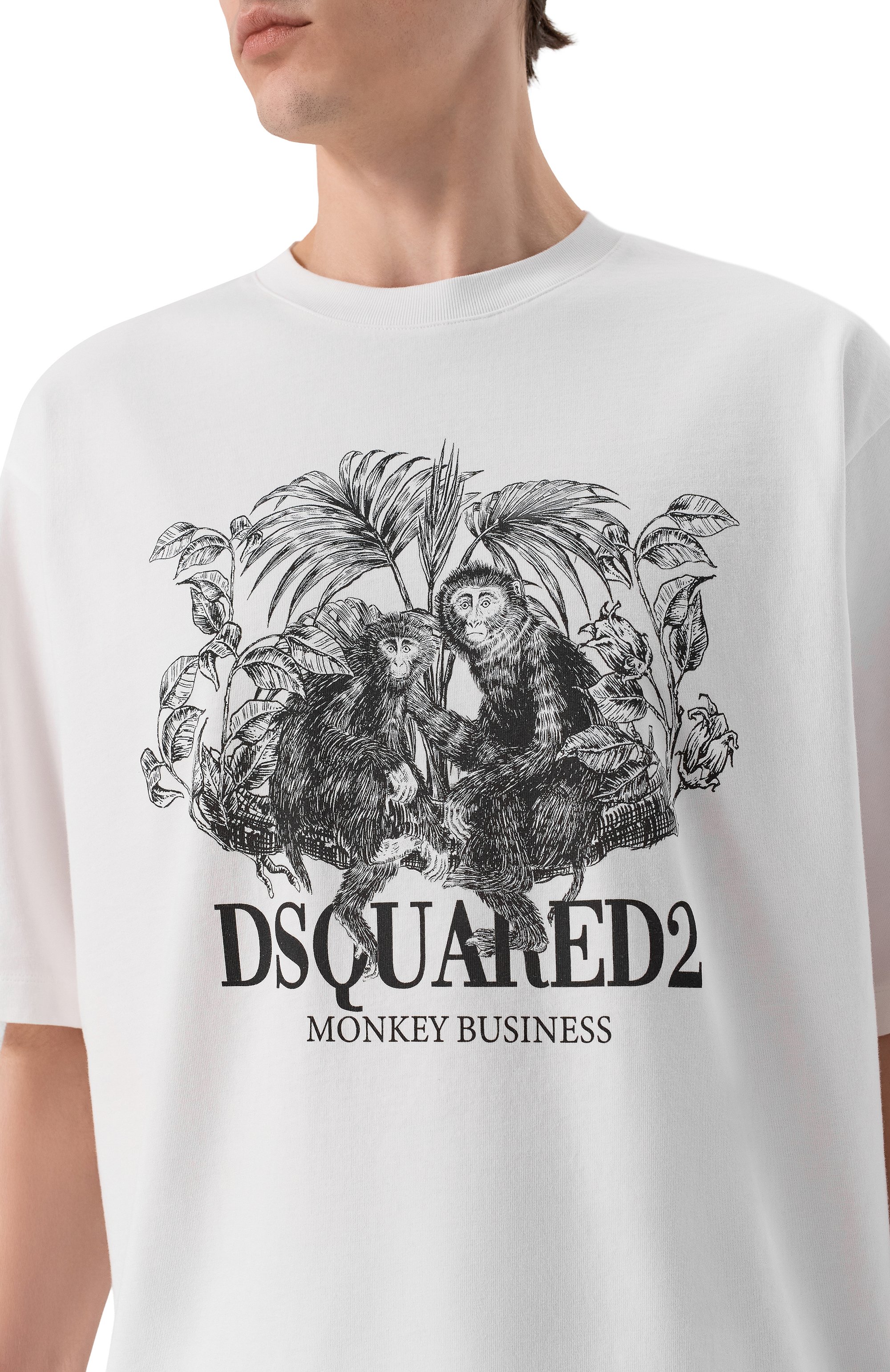 Хлопковая футболка DSQUARED2, арт. S74GD1545/D20106, фото 5