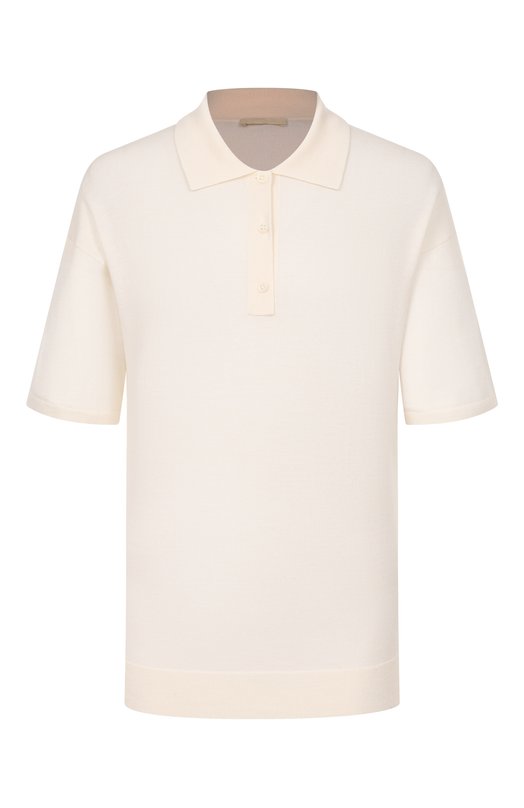 Поло из шерсти и шелка 12 STOREEZ 137031 Кремовый 137031