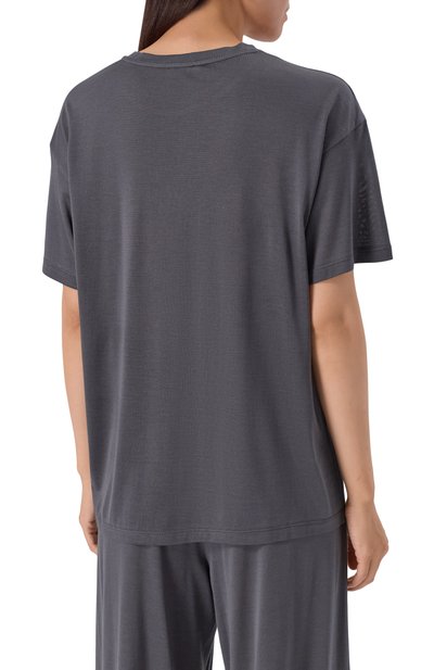 Шелковая футболка 12 STOREEZ серого цвета по цене 13000 руб., арт. 131574, фото 4 Шелковая футболка 12 STOREEZ, арт. 131574, фото 4