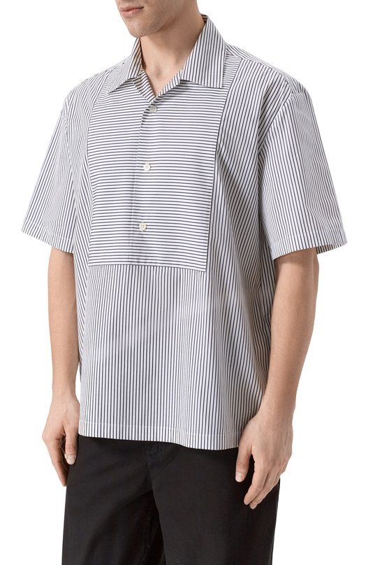 Хлопковая рубашка Jil Sander J22DL0341/J45327 Разноцветный  J22DL0341/J45327 Фото 3