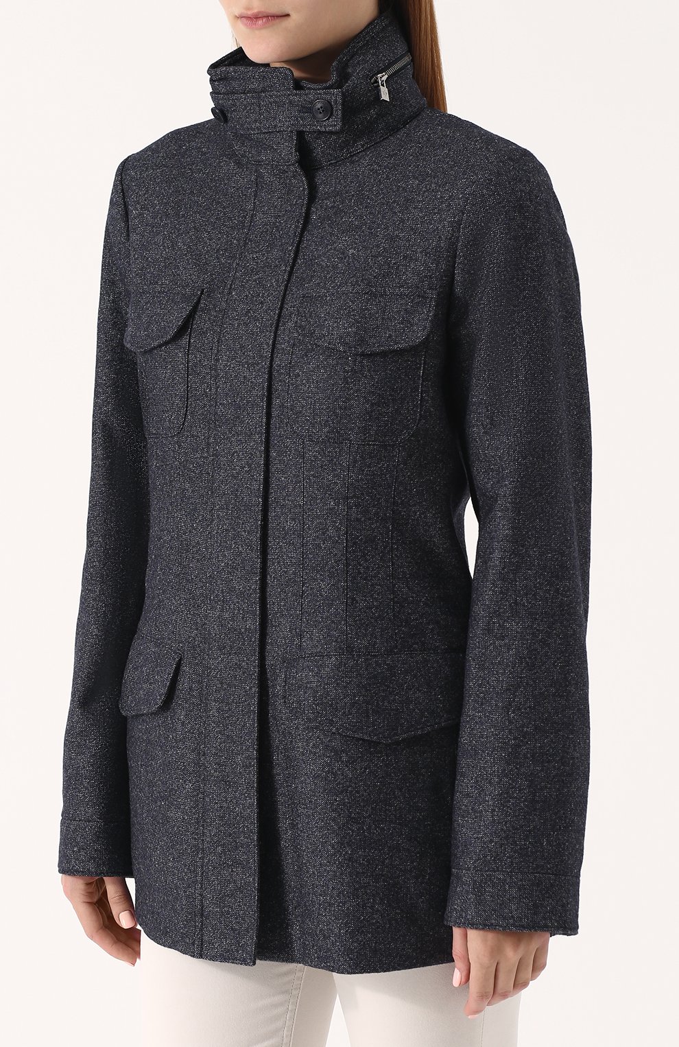 Приталенная куртка из смеси кашемира и льна LORO PIANA, арт. FAG3250, фото 3