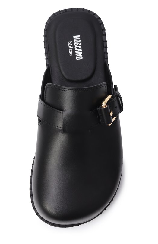 Кожаные сабо Moschino MA10152G10/MF0 Чёрный  MA10152G10/MF0 Фото 6