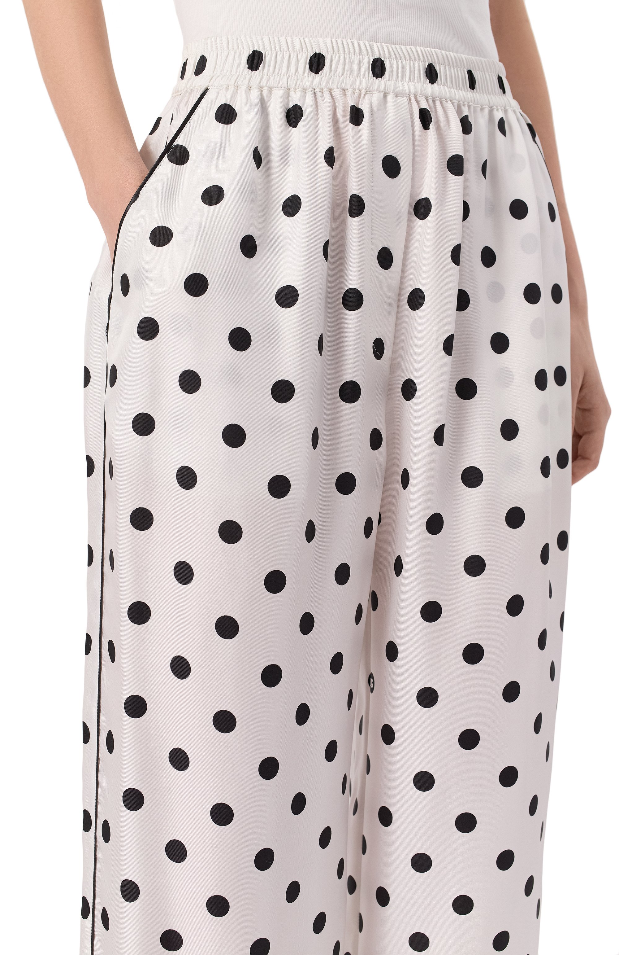 Шелковые брюки DOLCE & GABBANA, арт. FTAMPT/IS1VI, фото 5