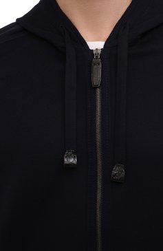 Шерстяной бомбер с отделкой из кожи крокодила BRIONI, арт. SLS60L/01A3Z/CN0V, фото 5