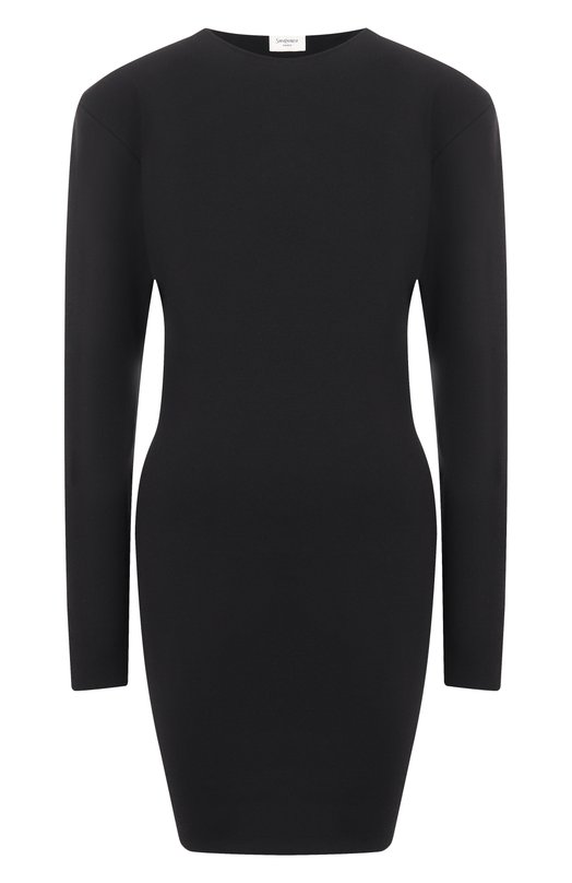 Шерстяное платье Saint Laurent 851555/YAZA2 Чёрный 851555/YAZA2