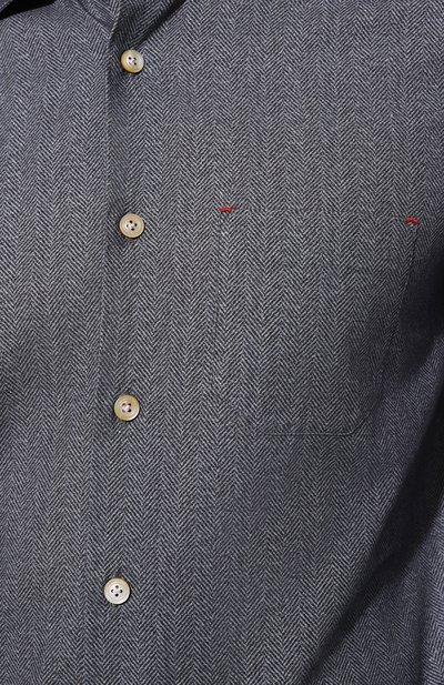 Хлопковая рубашка KITON, арт. UMCNERH0908604, фото 5