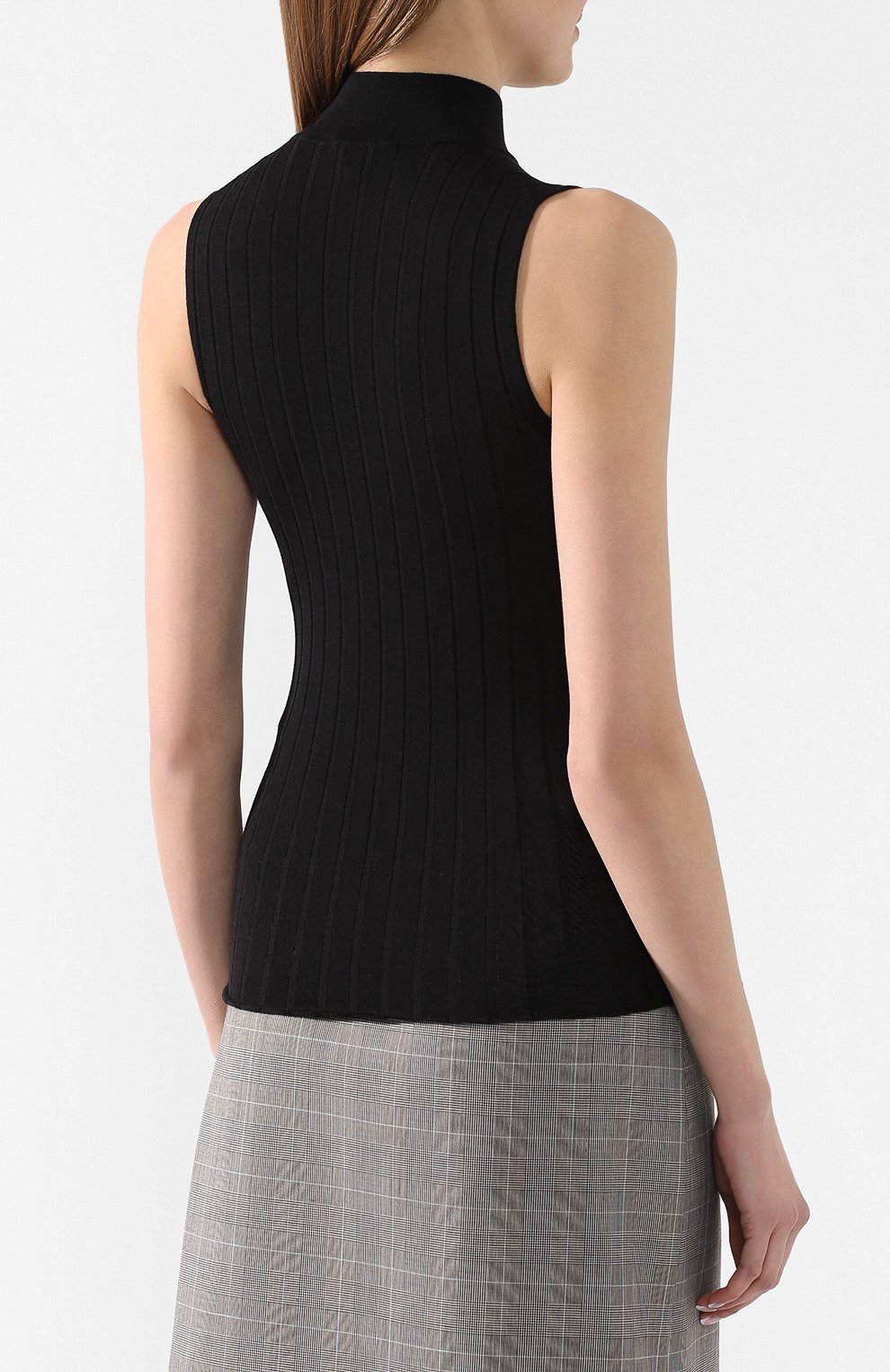 Топ из смеси кашемира и шелка PRADA, арт. P26341-1U0I-F0002, фото 4