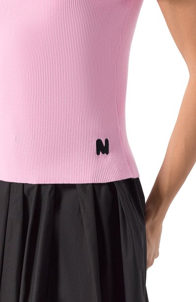 Поло из вискозы MSGM, арт. 4041MDM201/267297, фото 5